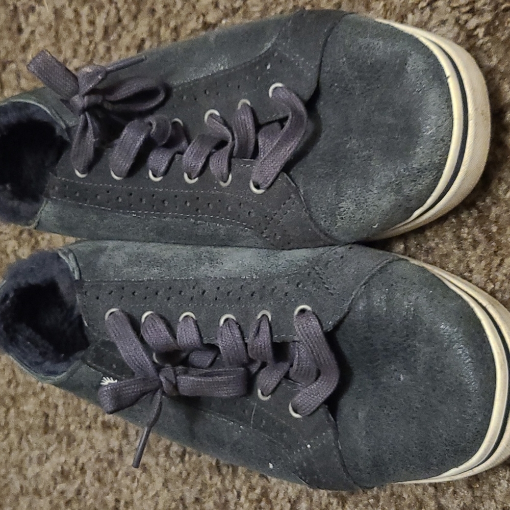 Grey shearling UGGs shoes